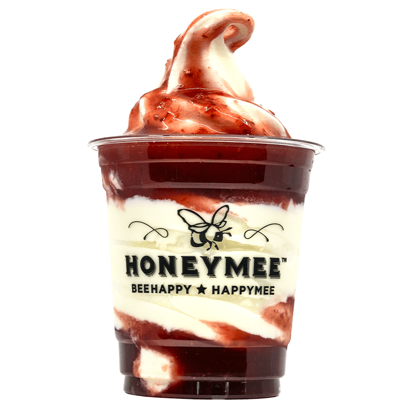 Strawberry Affogato — True Milk Ice Cream with strawberries